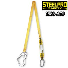 تصویر لنیارد تک بازو تسمه ای با قلاب Steelpro Safety مدل ERGO SHOCK